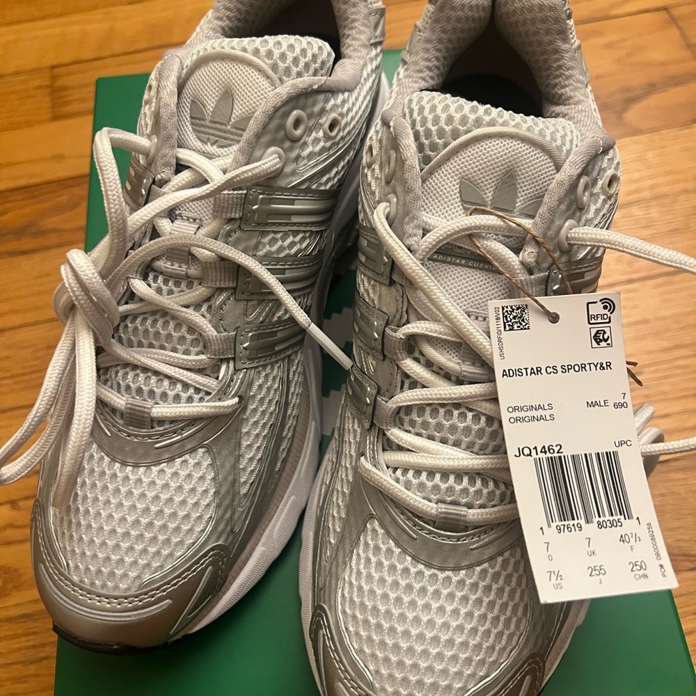 Adidas Adistar CS Sneakers in White and Gray